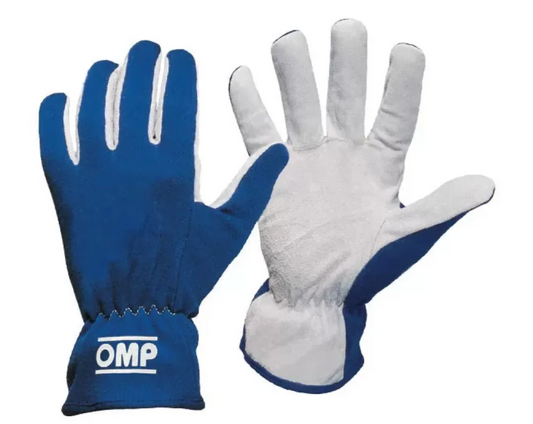 OMP Racing Blue Rally Racing Gloves