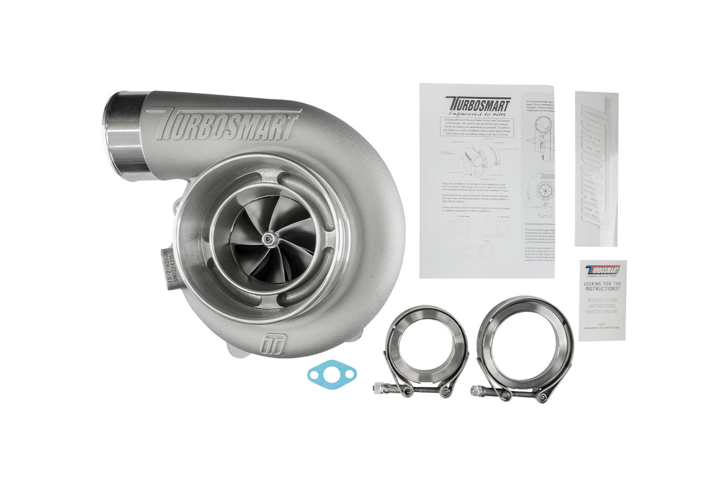 TS-2 Performance Turbocharger (Water Cooled) 6262 V-Band Reverse Rotation 0.82AR Externally Wastegated
