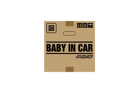 Rays No.32 100x100mm BABY IN CAR Slap Sticker