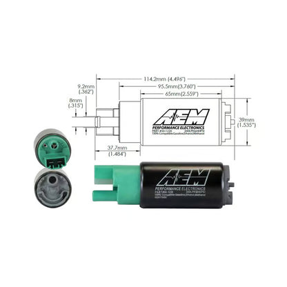 AEM (Universal) E85 HIGH FLOW IN-TANK FUEL PUMP (65MM OFFSET INLET)
