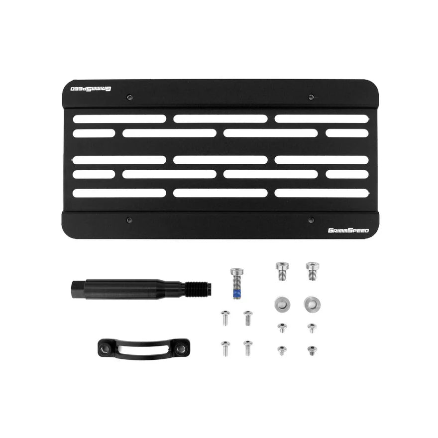 GrimmSpeed License Plate Relocation Kit - 2015-17 Subaru WRX/STI, 2012-16 Impreza/Crosstrek