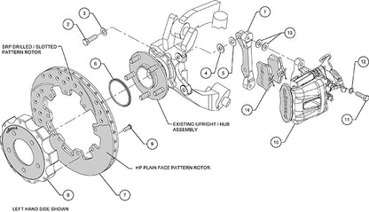 WILWOOD CPB 12.19" REAR BIG BRAKE KIT (Civic 06-11/CRZ 2010+)