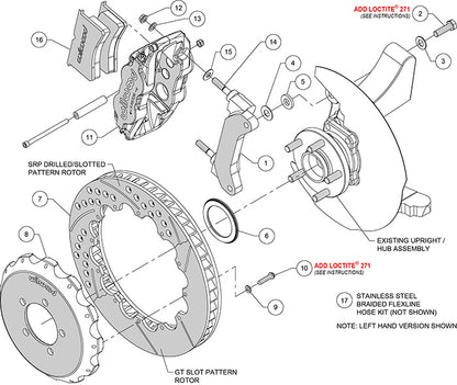 WILWOOD FORGED 12.88" NARROW SUPERLITE 6R FRONT BIG BRAKE KIT (FRS/BRZ 2013+)