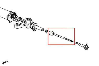 Hardrace Hard Tie Rod 2 Piece Set / OE Style (Honda S2000 AP1/2 00-09)