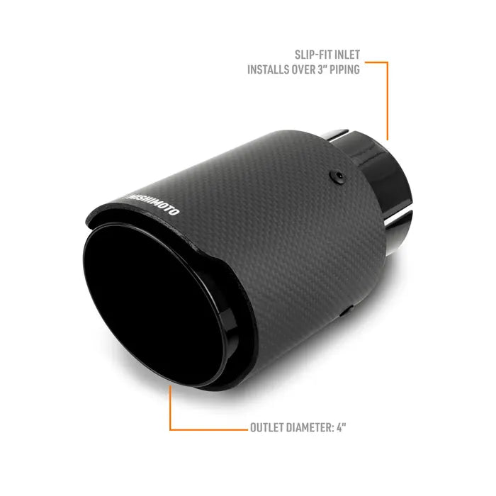 Mishimoto Carbon Fiber Exhaust Tip, 3”