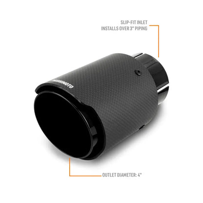 Mishimoto Carbon Fiber Exhaust Tip, 3”