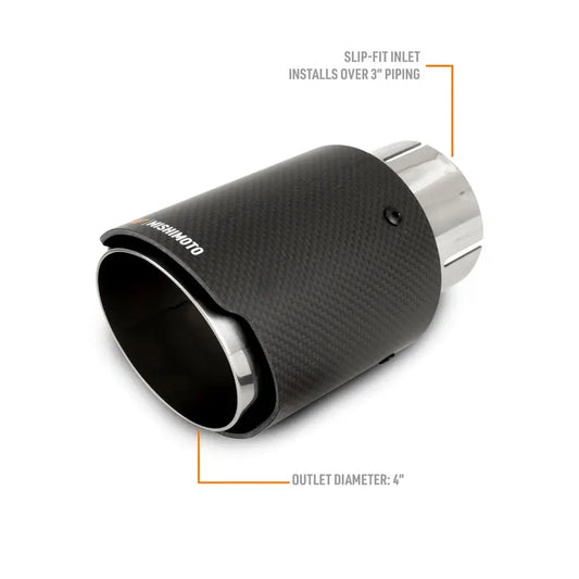 Mishimoto Carbon Fiber Exhaust Tip, 3”